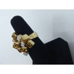 Alfieri St John - 18k Yellow & White Gold Diamond & Citrine Ring